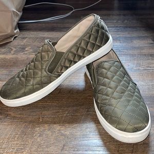 Olive green Steve Madden slip on